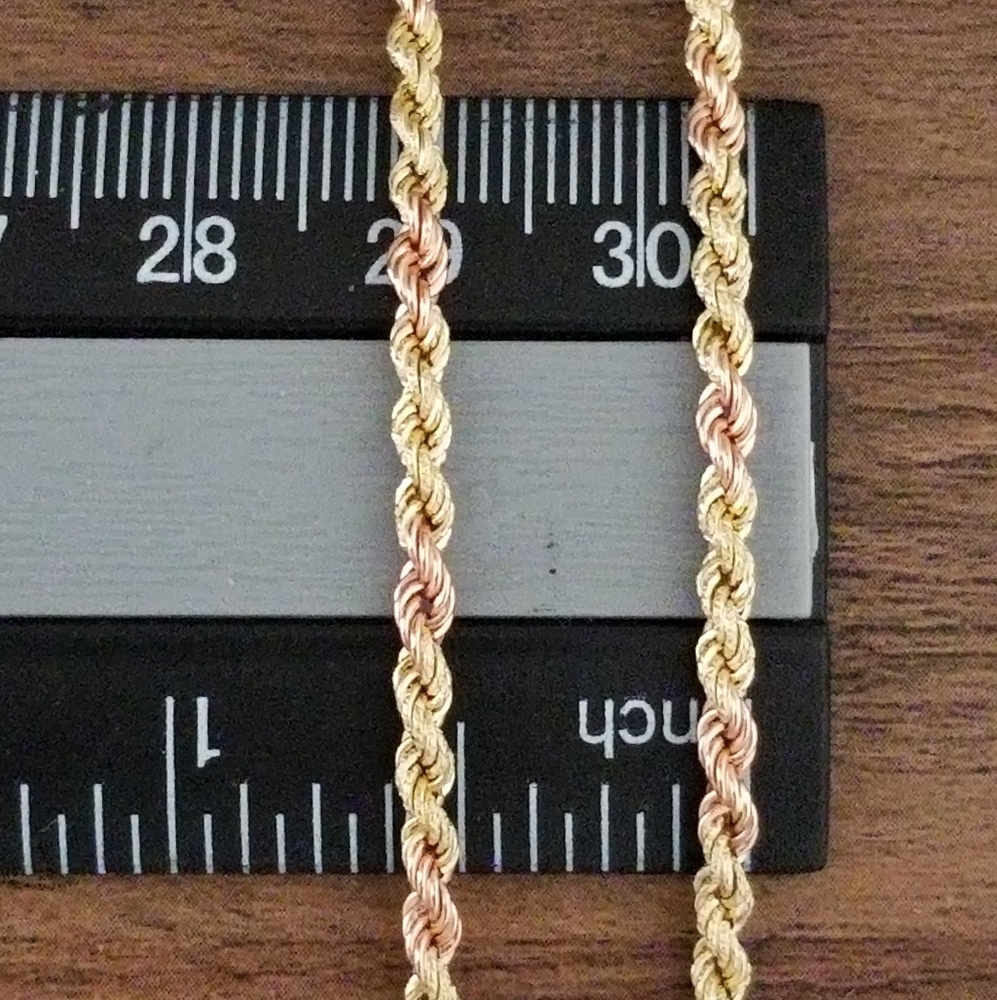 14K Gold Rope Chain - Picture 8 of 15